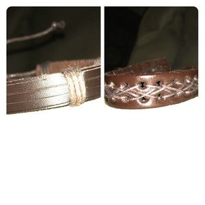 Leatherette bracelets